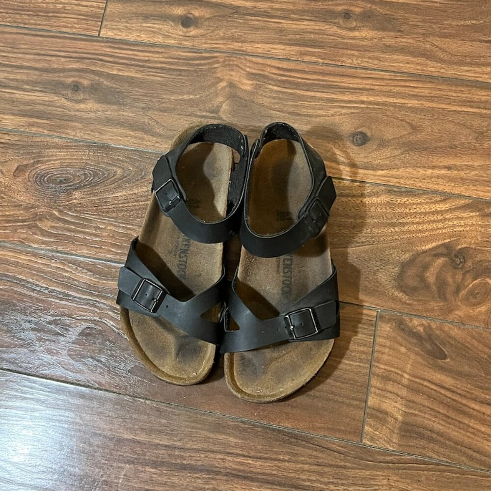 Birkenstock Black Comfort Sandals with Adjustable Straps